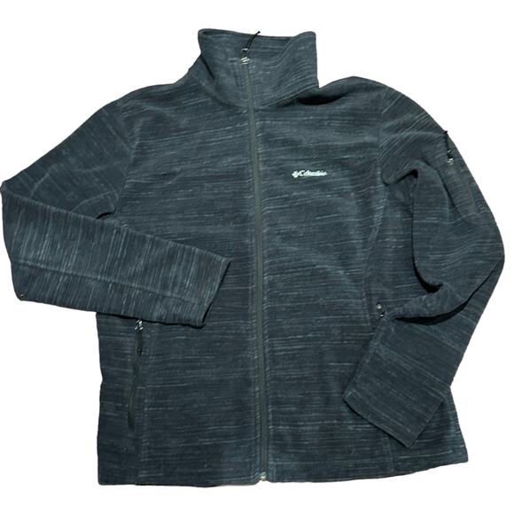 Columbia Women’s XL Charcoal Gray Full Zip Jacket with Stand Up Collar - Picture 1 of 11